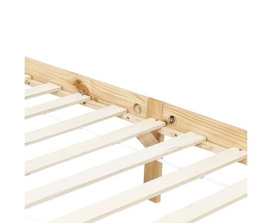 Cadru pat cu baldachin, 90x200 cm, lemn masiv de pin, 6 image