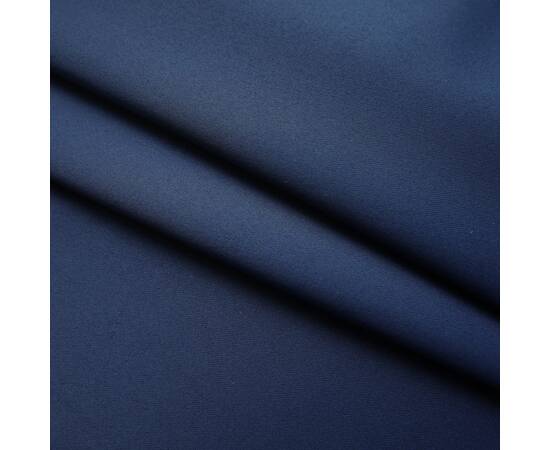 Draperie opacă, albastru, 290 x 245 cm, cu cârlige, 3 image