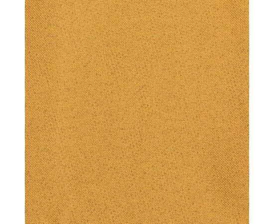 Perdele opace aspect pânză, cârlige, 2 buc. galben, 140x225 cm, 4 image