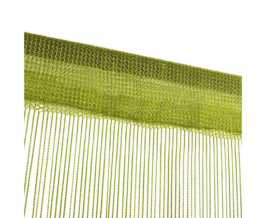 Draperii cu franjuri, 2 buc., 140 x 250 cm, verde, 4 image