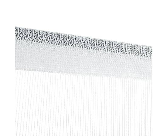 Draperii franjuri, 2 buc., 100 x 250 cm, alb, 4 image
