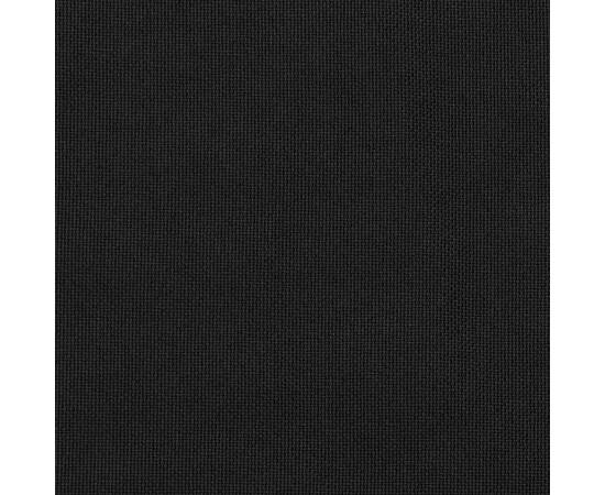 Draperii opace, aspect de in, negru, 290 x 245 cm, cu cârlige, 4 image