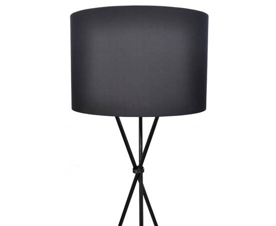 Abajur pentru lampă de podea cu suport înalt, negru, 2 image