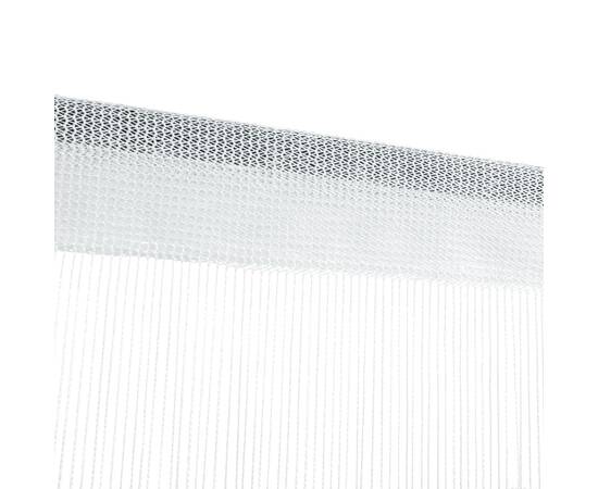 Draperii cu franjuri, 2 buc., 140 x 250 cm, alb, 4 image