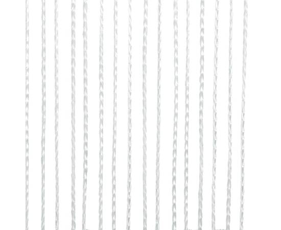 Draperii cu franjuri, 2 buc., 140 x 250 cm, alb, 3 image