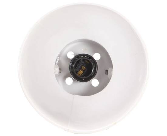 Lampă de birou industrială, alb, 58x18x90 cm, e27, rotund, 5 image