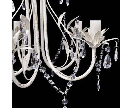 Lampă de plafon suspendată, candelabru cristal, elegant, 5 becuri, 3 image