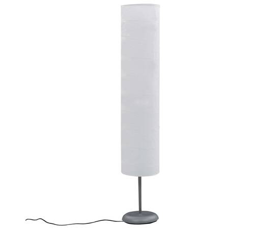 Lampă de podea cu suport, alb, 121 cm e27, 3 image