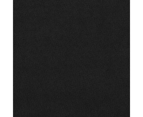 Perdele opace aspect pânză, cârlige, 2 buc., negru, 140x245 cm, 4 image