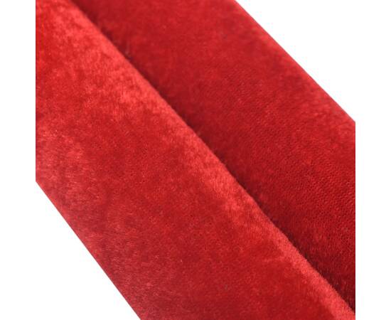 Cordon de delimitare pentru stâlpi, roșu și argintiu, catifea, 5 image
