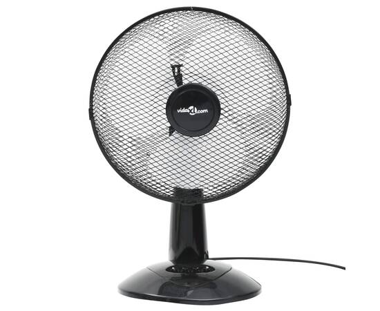 Ventilator de masă cu 3 viteze, negru, 30 cm, 40 w, 2 image