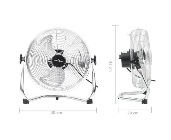 Ventilator de podea, 3 viteze, 40 cm, 40 w, 8 image