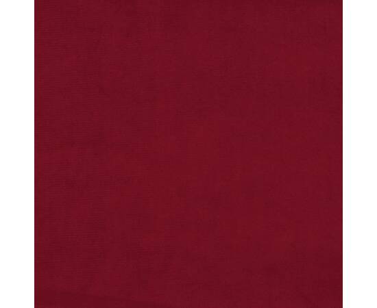 Perne decorative, 2 buc., roșu vin, Ø15x50 cm, catifea, 6 image