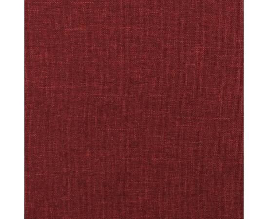 Perne decorative, 2 buc., roșu vin, Ø15x50 cm, textil, 6 image