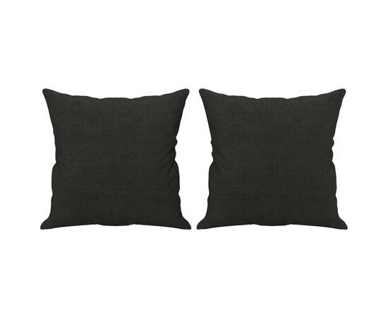 Perne decorative, 2 buc., negru, 40 x 40 cm, material textil, 2 image