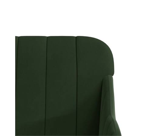 Fotoliu, verde închis, 63x76x80 cm, catifea, 6 image