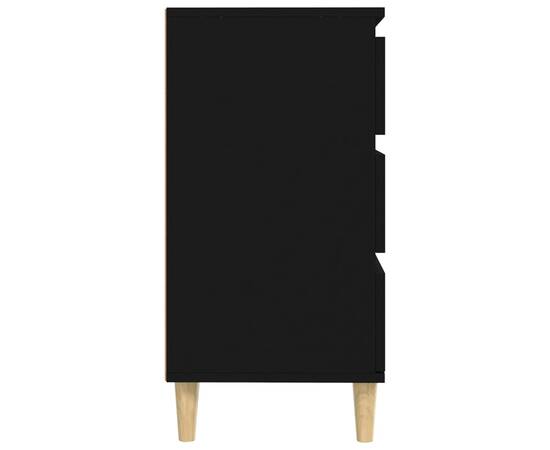 Servantă, negru, 60x35x70 cm, lemn prelucrat, 8 image