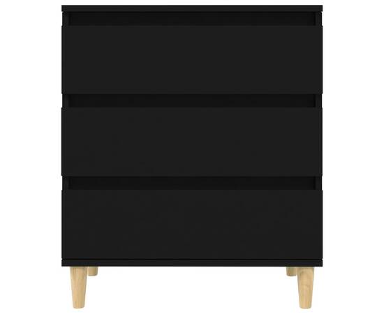 Servantă, negru, 60x35x70 cm, lemn prelucrat, 6 image