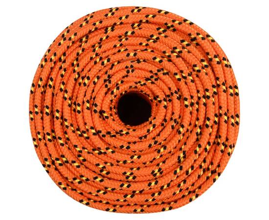 Frânghie de barcă, portocaliu, 6 mm, 50 m, polipropilenă, 3 image