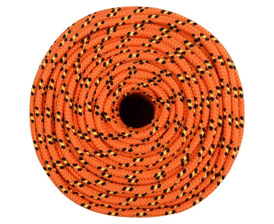Frânghie de barcă, portocaliu, 10 mm, 100 m, polipropilenă, 3 image