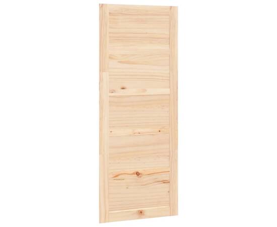 Ușă de hambar, 80x1,8x204,5 cm, lemn masiv de pin, 2 image