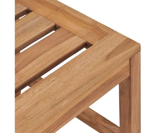 Set de masă pentru grădină, lemn masiv de tec, 3 piese, 6 image