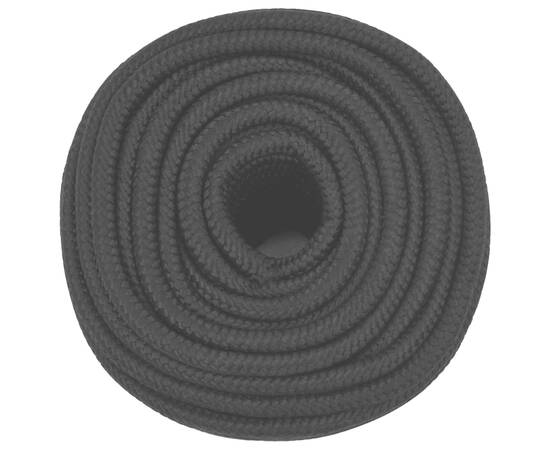 Frânghie de barcă, negru complet, 14 mm, 25 m, polipropilenă, 3 image