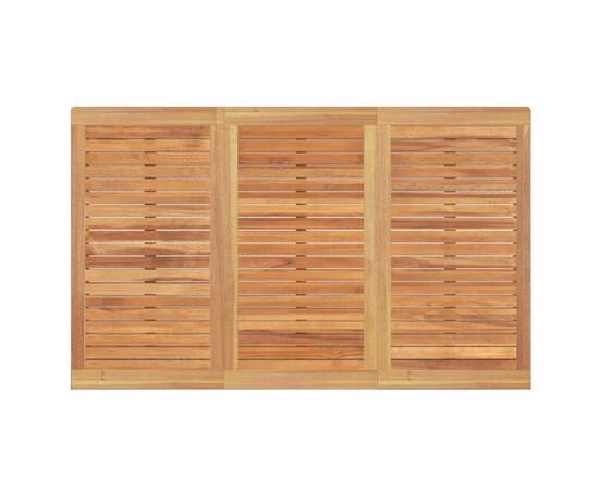 Set de sufragerie de grădină, lemn masiv de tec, 5 piese, 11 image