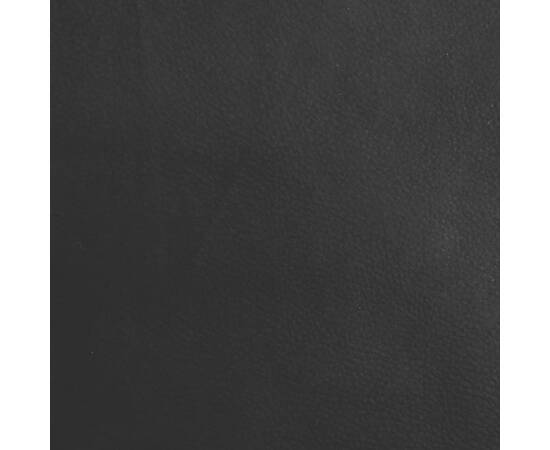 Bancă, negru, 100x75x76 cm, piele ecologică, 7 image
