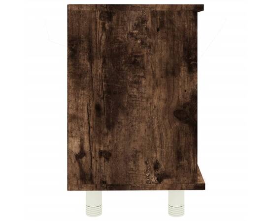 Dulap de baie, stejar fumuriu, 60x32x53,5 cm, lemn compozit, 6 image