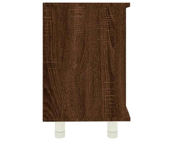 Dulap de baie, stejar maro, 60x32x53,5 cm, lemn compozit, 6 image