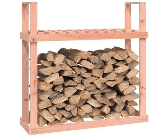 Rastel pentru lemne de foc, 110x35x108,5 cm, lemn masiv douglas, 4 image
