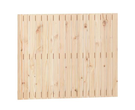 Tăblie de pat pentru perete, 108x3x90 cm, lemn masiv de pin, 2 image