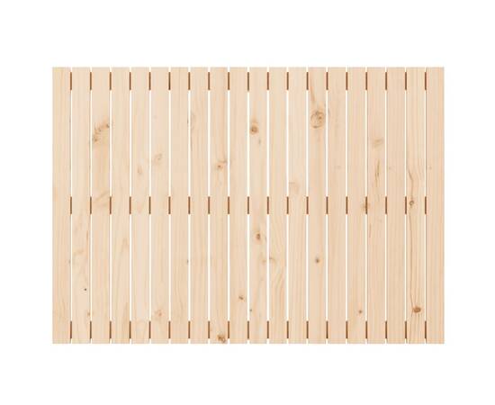 Tăblie de pat pentru perete, 127,5x3x90 cm, lemn masiv de pin, 4 image