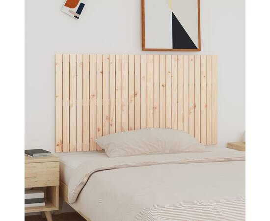 Tăblie de pat pentru perete, 166x3x90 cm, lemn masiv de pin