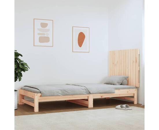 Tăblie de pat pentru perete, 82,5x3x60 cm, lemn masiv de pin