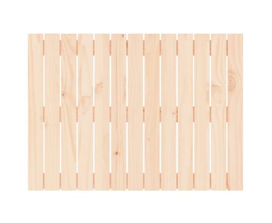 Tăblie de pat pentru perete, 82,5x3x60 cm, lemn masiv de pin, 4 image