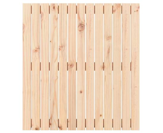 Tăblie de pat pentru perete, 82,5x3x90 cm, lemn masiv de pin, 4 image
