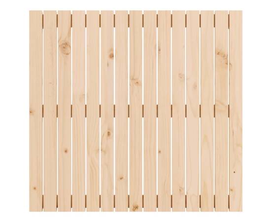 Tăblie de pat pentru perete, 95,5x3x90 cm, lemn masiv de pin, 4 image