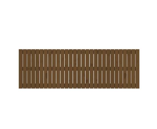 Tăblie de pat pentru perete, maro miere, 185x3x60 cm, 4 image