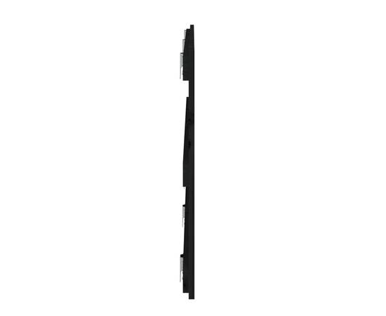 Tăblie de pat pentru perete, negru, 185x3x60 cm, lemn masiv pin, 5 image