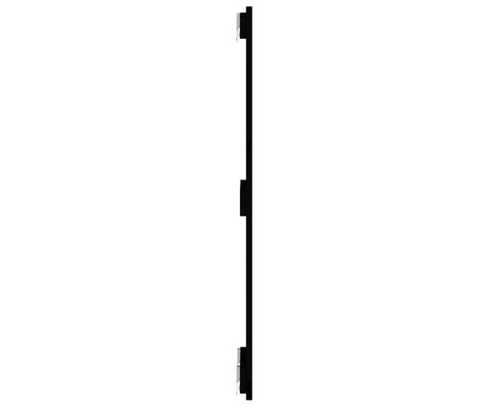Tăblie de pat pentru perete, negru, 82,5x3x90 cm lemn masiv pin, 5 image