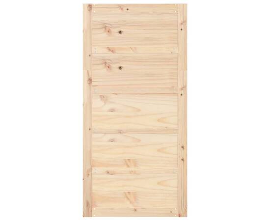 Ușă de hambar, 100x1,8x204,5 cm, lemn masiv de pin, 5 image