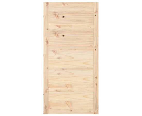 Ușă de hambar, 100x1,8x204,5 cm, lemn masiv de pin, 4 image