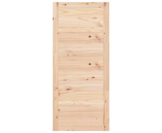 Ușă de hambar, 90x1,8x204,5 cm, lemn masiv de pin, 4 image