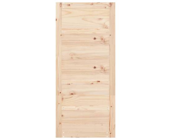 Ușă de hambar, 90x1,8x204,5 cm, lemn masiv de pin, 5 image