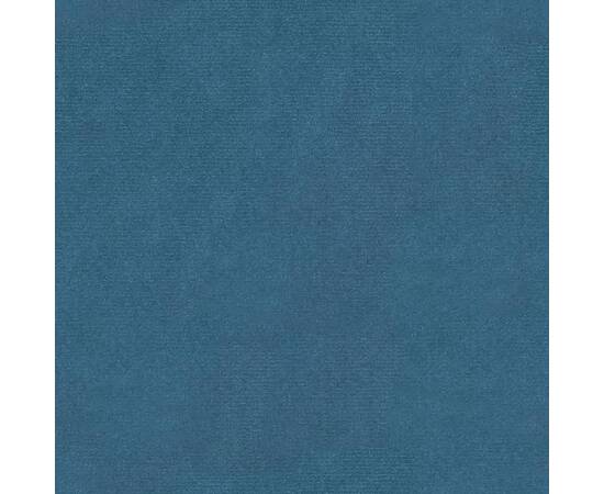 Bancă, albastru, 110,5x45x49 cm, catifea, 7 image