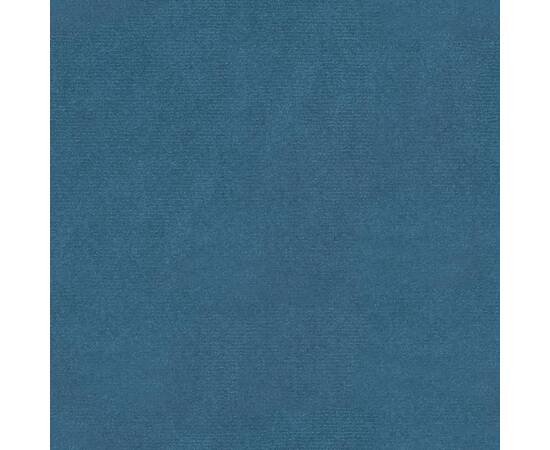 Bancă, albastru, 81,5x41x49 cm, catifea, 7 image
