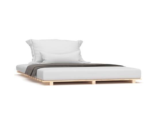 Cadru de pat, 150x200 cm, lemn masiv de pin, 2 image