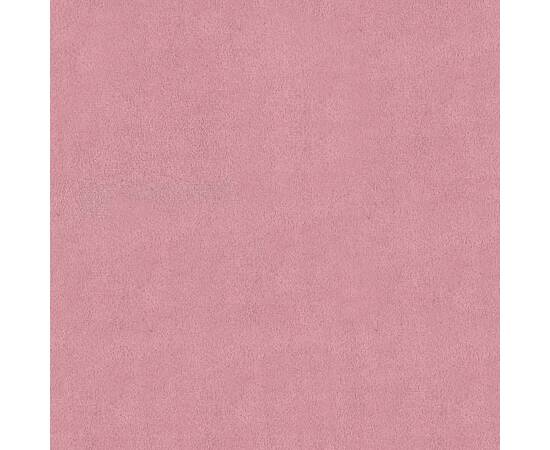 Taburet de depozitare, roz, 45x45x49 cm, catifea, 6 image